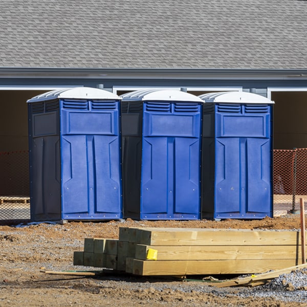 what is the maximum capacity for a single portable restroom in Monango